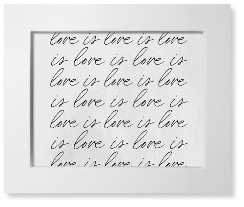 Love Is Repeat Art Print, White, Signature Card Stock, 8x10, Multicolor