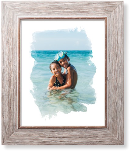 Brushed Moments Art Print, Rustic, Signature Card Stock, 8x10, White, white