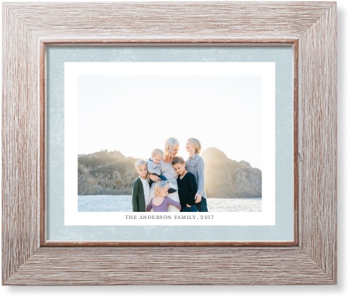 Bold Frame Landscape Art Print, Rustic, Signature Card Stock, 8x10, Blue, polar