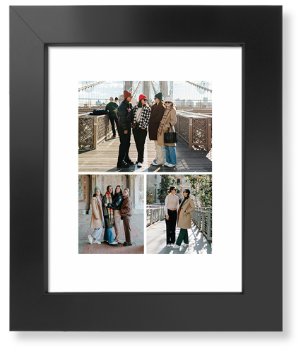 Gallery of Three Portrait Art Print, Black, Signature Card Stock, 8x10, Multicolor, multi