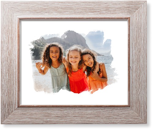 Brushed Moments Landscape Art Print, -Rustic-White-Signature Card Stock-8x10