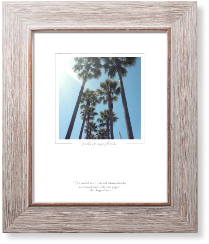 Simple Memory Border Art Print, -Rustic-White-Signature Card Stock-8x10