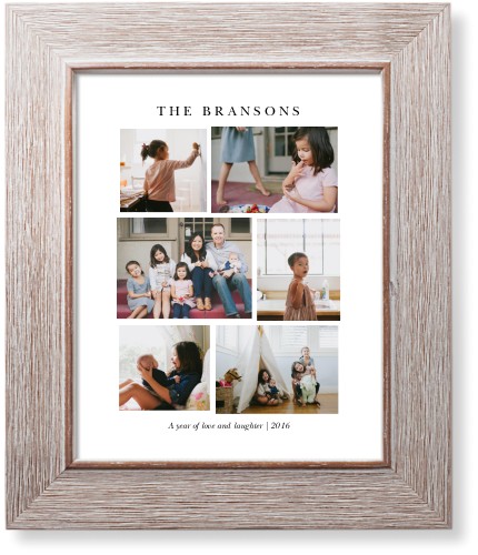 Montage Of Memories Art Print, Rustic, White, Signature Card Stock, 8x10
