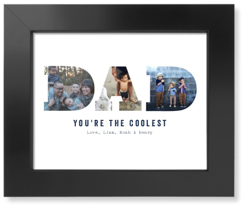 Dad Art Print, Black, Signature Card Stock, 8x10white