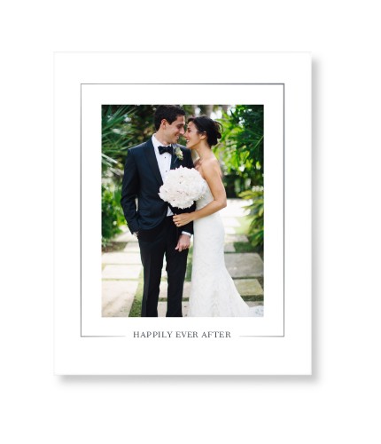 Simple Outline Border Portrait Art Print, -No Frame-White-Signature Card Stock-8x10
