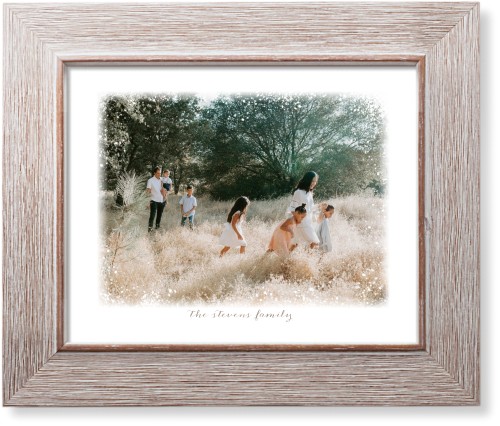 Bokeh Border Art Print, -Rustic-White-Signature Card Stock-8x10