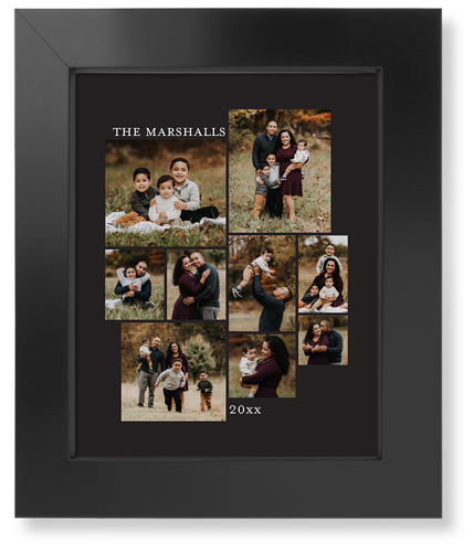 Gallery of Nine Portrait Art Print, -Black-Multicolor-Signature Card Stock-8x10