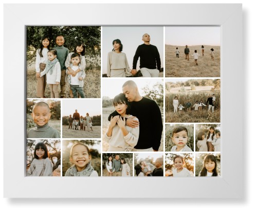 Collage of Fifteen Art Print, White, Signature Card Stock, 11x14, Multicolor