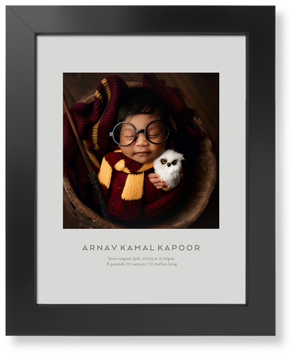 Gallery of One Square Art Print, Black, Signature Card Stock, 11x14, Multicolor, multi