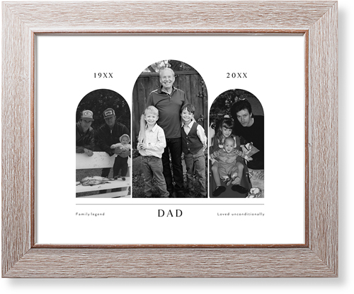 Timeline Arches Art Print, Rustic, Signature Card Stock, 11x14, White, white