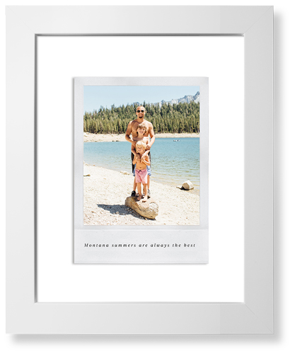 Simple Photo Frame Art Print, White, Signature Card Stock, 11x14, White