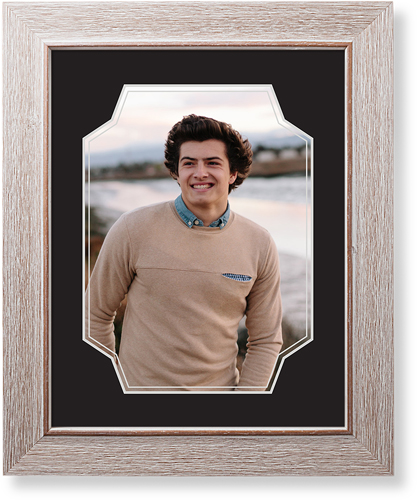 Unique Shape Art Print, Rustic, Signature Card Stock, 11x14, Gray, charcoal