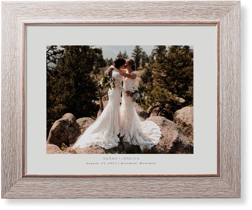 Text Gallery of One Art Print, Rustic, Signature Card Stock, 11x14, Multicolor, multi