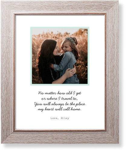 Quote For Mom Art Print, Rustic, Signature Card Stock, 11x14, Green