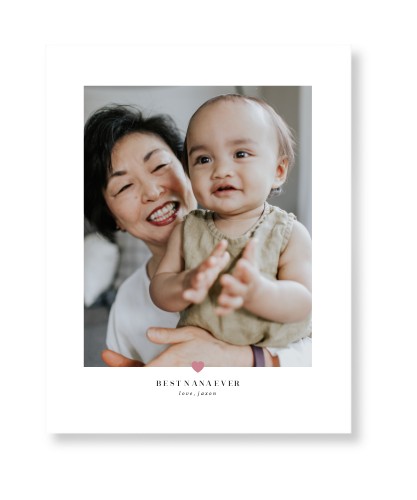 My Heart Art Print, No Frame, Signature Card Stock, 11x14faded rose