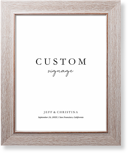 Custom Wedding Signage Art Print, -Rustic-Multicolor-Signature Card Stock-11x14