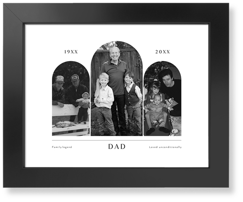 Timeline Arches Art Print, Black, Signature Card Stock, 11x14white
