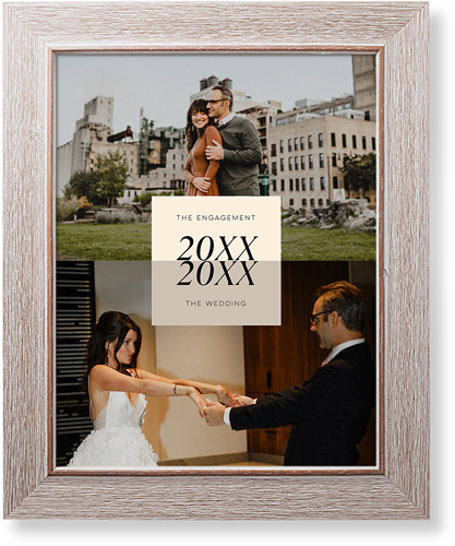 Then and Now Art Print, -Rustic-Beige-Signature Card Stock-11x14