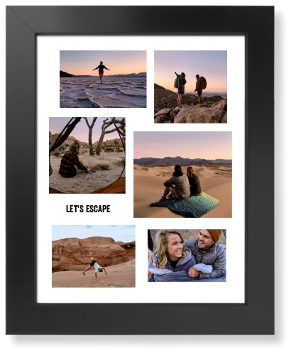 Modern Collage Of Six Art Print, -Black-White-Signature Card Stock-11x14