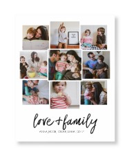 love and family collage art print
