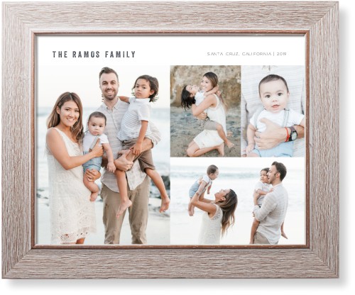 Simple Collage Art Print, Rustic, Signature Card Stock, 11x14black