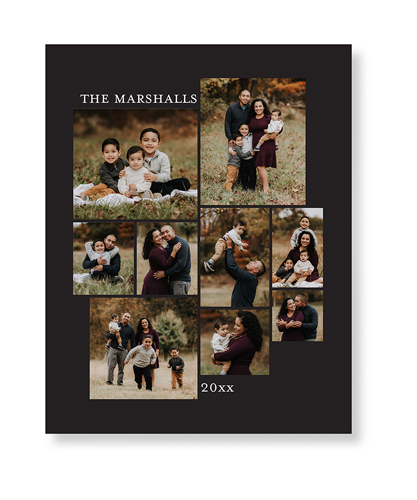 Gallery of Nine Portrait Art Print, No Frame, Signature Card Stock, 11x14multi