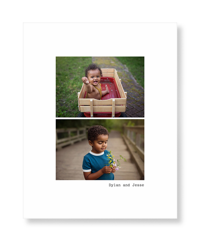 Gallery Of Two Portrait Art Print, No Frame, Signature Card Stock, 11x14multi