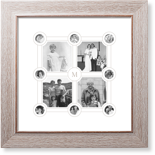Vintage Family Tree Art Print, Rustic, Signature Card Stock, 12x12, White