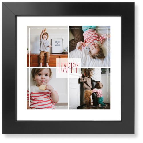 Simple Border Sentiment Art Print, Black, Signature Card Stock, 12x12, White, white