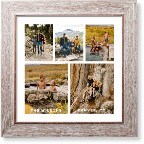 Gallery of Five Art Print, Rustic, Signature Card Stock, 12x12, Multicolor