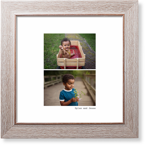 Gallery Of Two Portrait Art Print, Rustic, Signature Card Stock, 12x12, Multicolor, multi