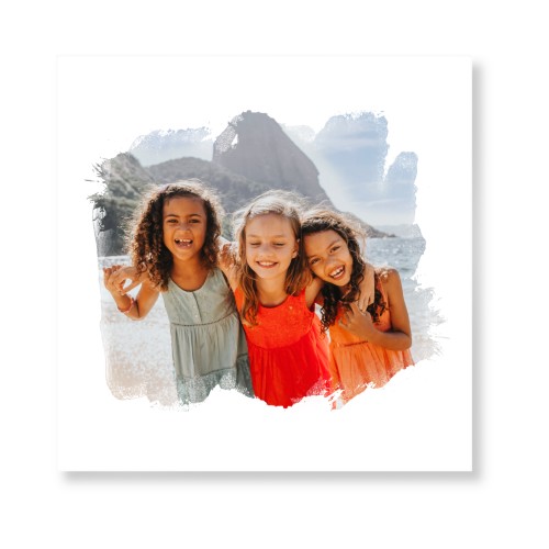Brushed Moments Landscape Art Print, -No Frame-White-Signature Card Stock-12x12