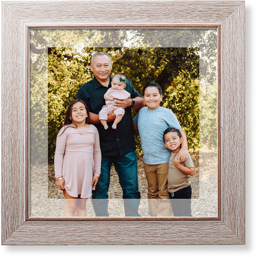 Transparent Border Portrait Art Print, -Rustic-White-Signature Card Stock-12x12