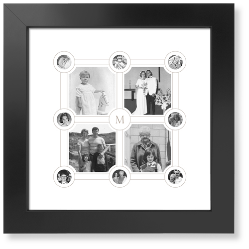 Vintage Family Tree Art Print, Black, White, Signature Card Stock, 12x12