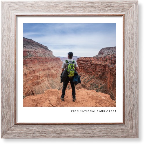 Modern Gallery Art Print, -Rustic-White-Signature Card Stock-12x12