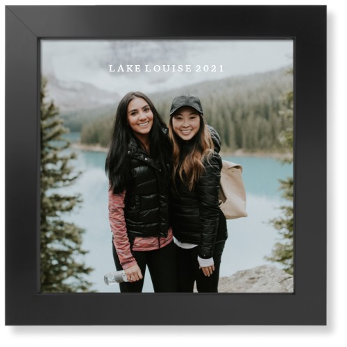Photo Gallery Portrait Art Print, -Black-Multicolor-Signature Card Stock-12x12