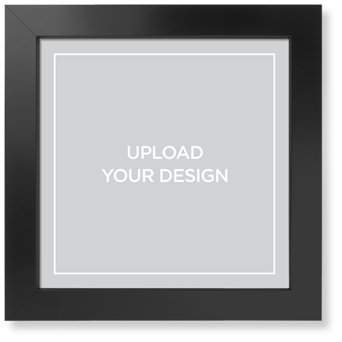 Upload Your Own Design Portrait Art Print, -Black-Multicolor-Signature Card Stock-12x12