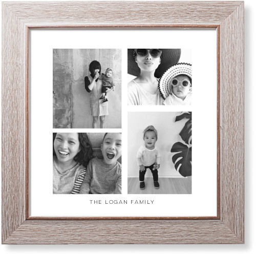 Vertical Gallery Collage of Seven Art Print, Rustic, Signature Card Stock, 12x12multi