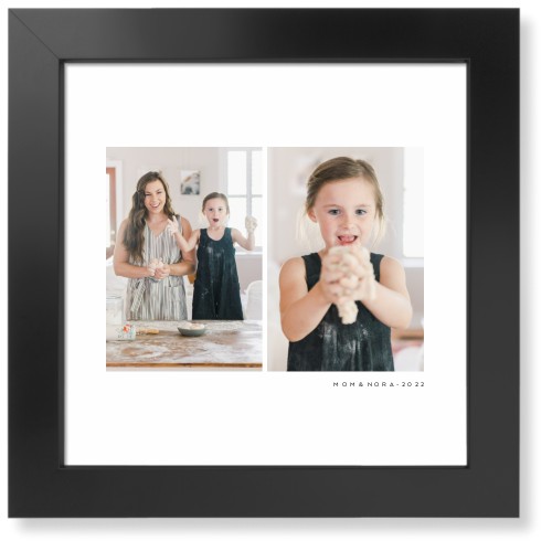 Gallery of Two Art Print, -Black-Multicolor-Signature Card Stock-12x12