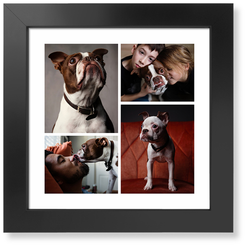 Gallery of Six Art Print, -Black-Multicolor-Signature Card Stock-12x12