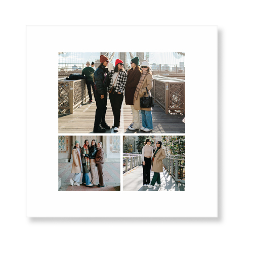 Gallery of Three Portrait Art Print, No Frame, Signature Card Stock, 12x12multi