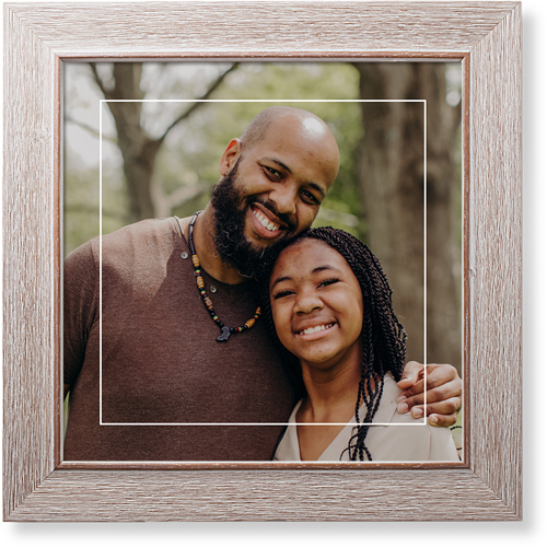 Floating Frame Art Print, -Rustic-White-Signature Card Stock-12x12