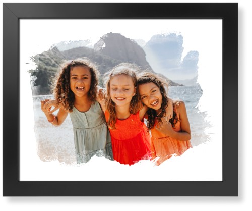 Brushed Moments Landscape Art Print, Black, Signature Card Stock, 16x20, White, white