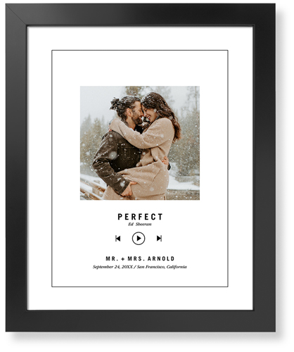 Our Song Art Print, Black, Signature Card Stock, 16x20, White