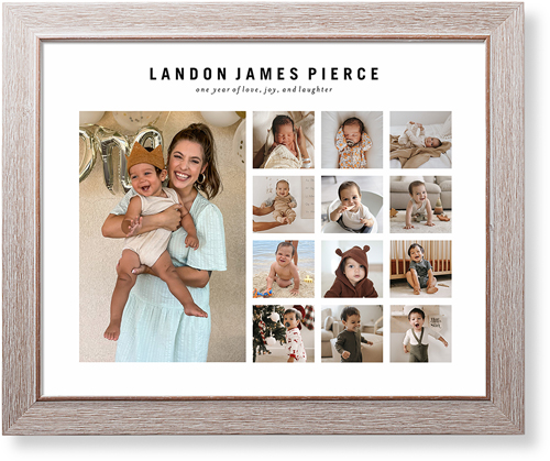 Gallery of Thirteen Memories Art Print, Rustic, Signature Card Stock, 16x20, Multicolor, multi