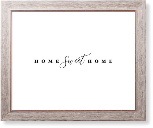 Home Sweet Home Script Art Print, Rustic, Signature Card Stock, 16x20, Multicolor