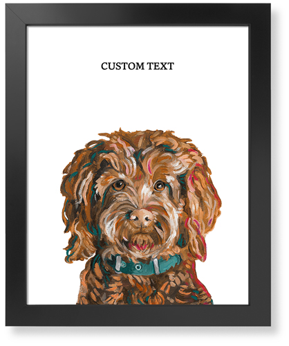 Goldendoodle Custom Text Art Print, Black, Signature Card Stock, 16x20, Multicolor