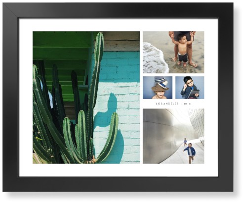 Hero Collage Art Print, Black, Signature Card Stock, 16x20, White