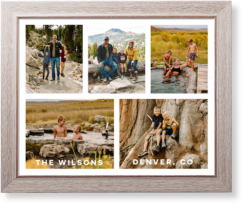 Gallery of Five Art Print, Rustic, Signature Card Stock, 16x20, Multicolor