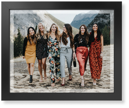 Transparent Border Art Print, Black, Signature Card Stock, 16x20white